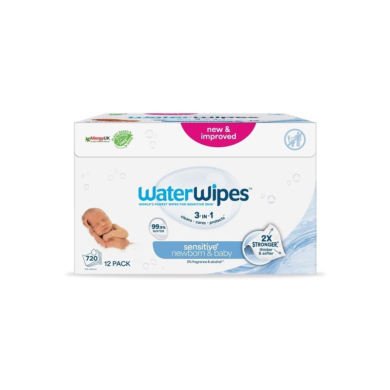 WATERWIPES BABY CORE SALVIETTINE 12 PACK DA 60 PEZZI WATERWIPES BABY CORE SALVIETTINE 12 PACK DA 60 PEZZI