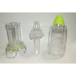 KIT DI RICAMBIO COMPLETO RINOWASH EGO CON VASCHETTA PORTAFARMACO + ATOMIZZATORE + GUARNIZIONE DI TENUTA + CAMPANA ESTERNA