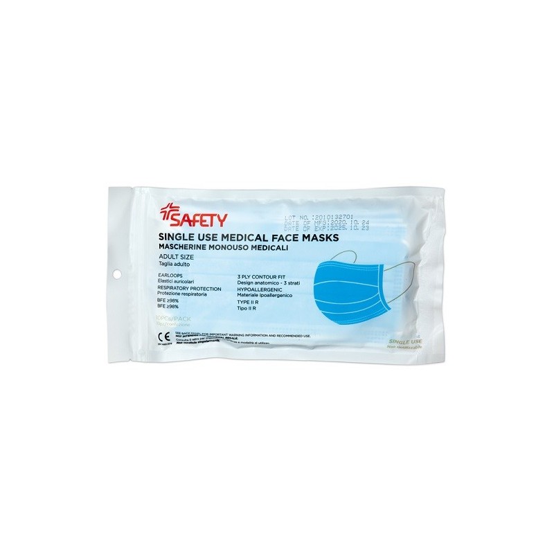 MASCHERINA CHIRURGICA 10 PEZZI