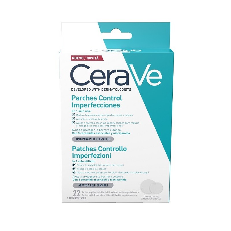 CERAVE PATCHES CONTROLLO IMPERFEZIONI 22 PEZZI