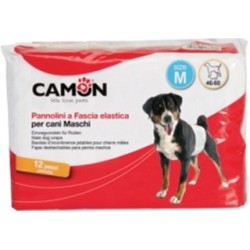 PANNOLINI A FASCIA CANI MASCHI MISURA 1 12 PEZZI