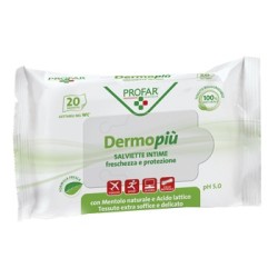 DERMO PIU' SALVIETTE INTIME 20 PEZZI PROFAR