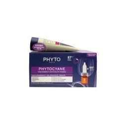PHYTO PARIS SET CYANE PROG 12 FIALE DA 5 ML + SHAMPOO ANTICADUTA 100 ML 25