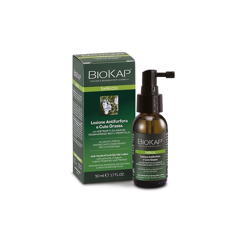 BIOKAP LOZIONE ANTIFORFORA E CUTE GRASSA NF 50 ML