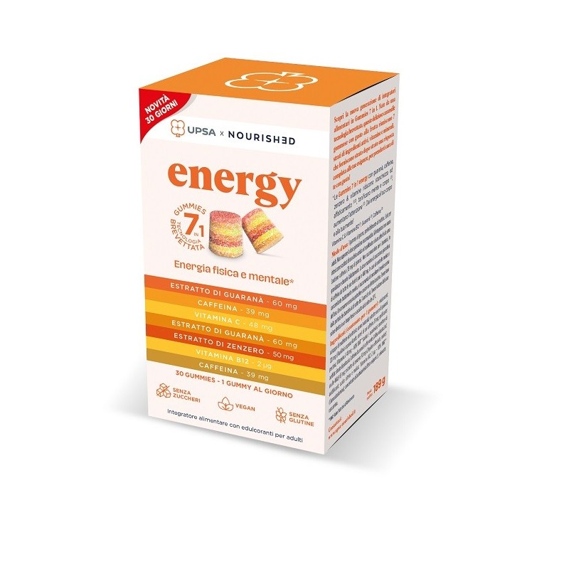 UPSA X NOURISHED ENERGY 30 GIORNI NUOVA FORMULAZIONE 30 GUMMIES