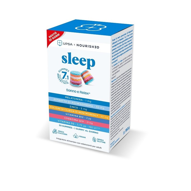 UPSA X NOURISHED SLEEP 30 GIORNI NUOVA FORMULAZIONE 30 GUMMIES