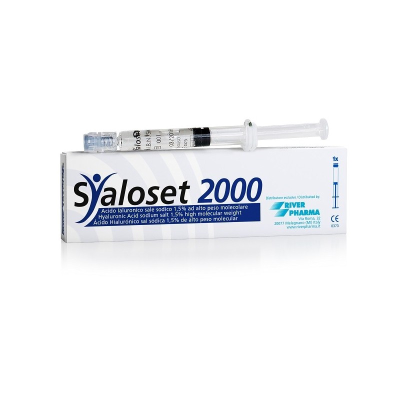 SIRINGA INTRA-ARTICOLARE SYALOSET 2000 ACIDO IALURONICO 1,5% 2 ML 1 PEZZO