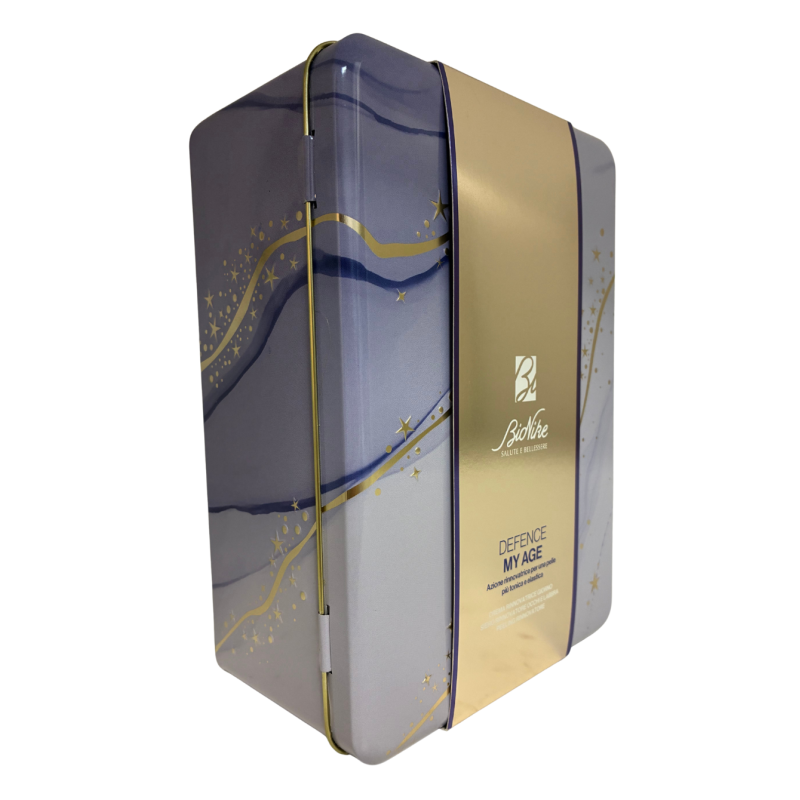 DEFENCE MY AGE KIT NATALE 2025 1 CREMA RINNOVATRICE GIORNO 50 ML + 1 SIERO RINNOVATORE OCCHI E LABBRA 15 ML + 1 PEELING RINNOVAT