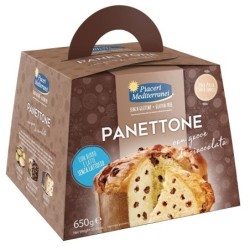 PIACERI MEDITERRANEI PANETTONE GOCCE DI CIOCCOLATO 650 G