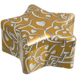 COLORS CANDELA STELLA OCRA/ARGENTO 95 G