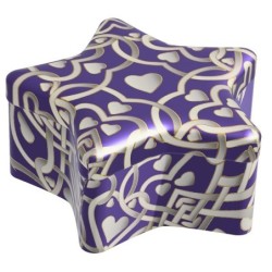 COLORS CANDELA STELLA VIOLA/ARGENTO 95 G