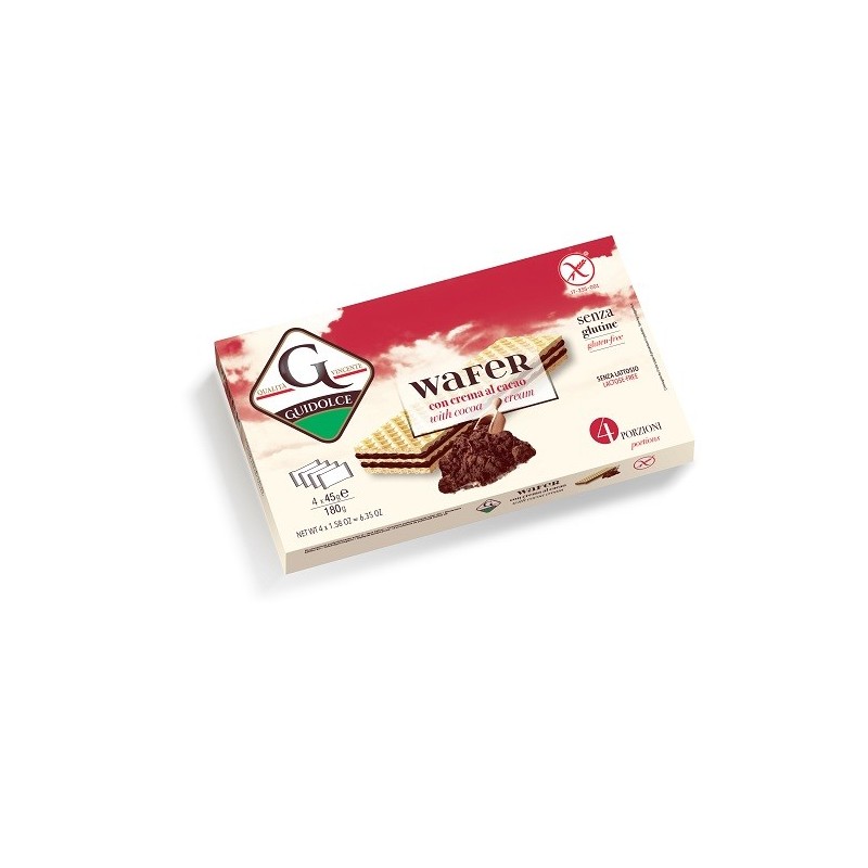 WAFER CON CREMA AL CACAO 4 PORZIONI X 45 G