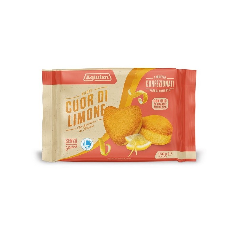 AGLUTEN NUOVI CUOR DI LIMONE 4 PEZZI DA 37,5 G