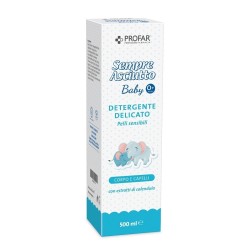 PROFAR SEMPRE ASCIUTTO DETERGENTE DELICATO CORPO CAPELLI BABY 500 ML