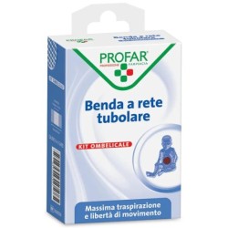 BENDA A RETE ELASTICA OMBELICALE 3 M TESI + 3 GARZE CALIBRO 6 PROFAR