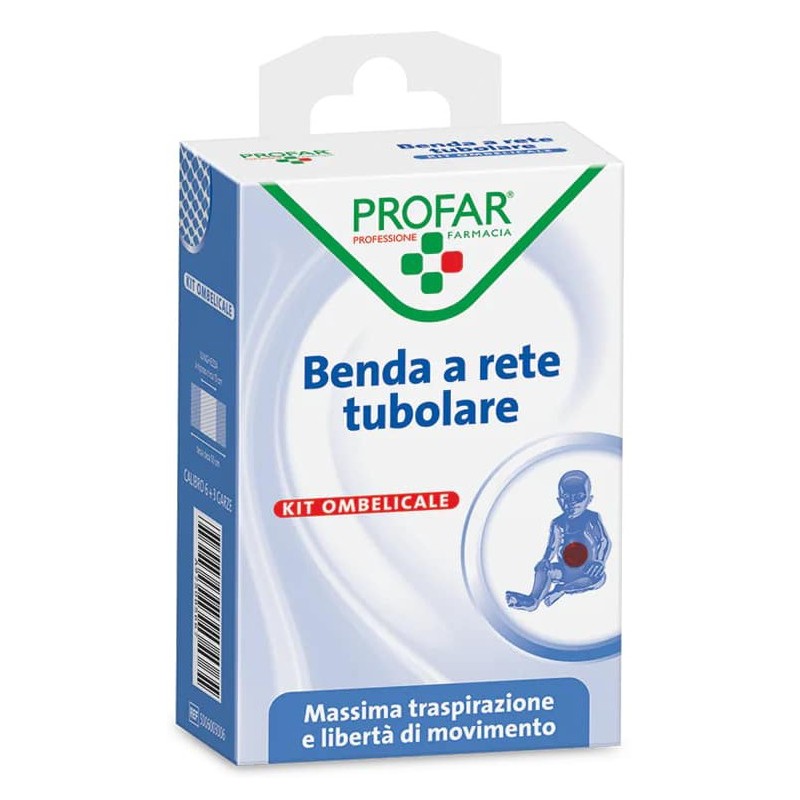 BENDA A RETE ELASTICA OMBELICALE 3 M TESI + 3 GARZE CALIBRO 6 PROFAR BENDA A RETE ELASTICA OMBELICALE 3 M TESI + 3 GARZE CALIBRO 6 PROFAR