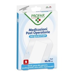 ACQUASTOP MEDICAZIONE POST OPERATORIA 10X15 CM PROFAR MED 4 PEZZI