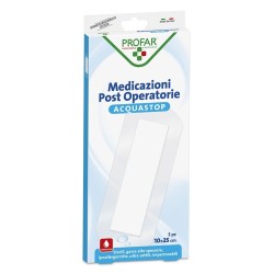 ACQUASTOP MEDICAZIONE POST OPERATORIA PROFAR MED 10X25 CM 3 PEZZI