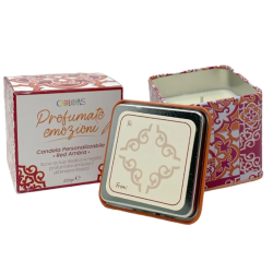 COLORS CANDELA CON MESSAGGIO RED AMBRA AMBRA ROSSA