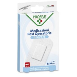 MEDICAZIONE POST OPERATORIA STERILE GARZA ANTIADERENTE 6X10 CM 5 PEZZI PROFAR