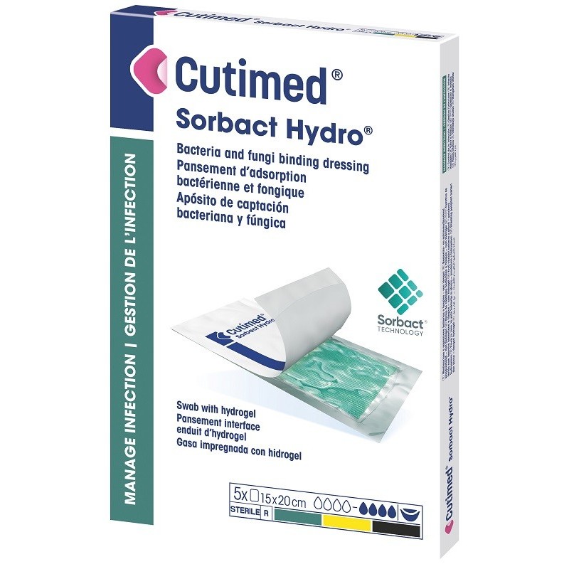 MEDICAZIONE IDROFOBICA CUTIMED SORBACT HYDRO 7,5X15 CM 10 PEZZI