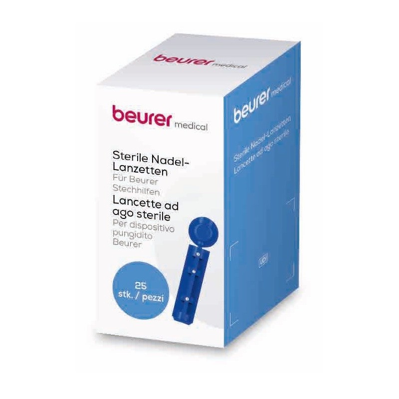 LANCETTE PUNGIDITO BEURER AGO STERILE GAUGE 28 25 PEZZI
