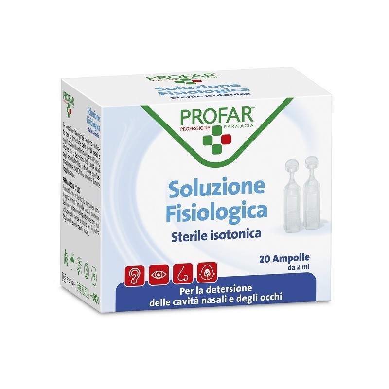 PROFAR SOLUZIONE FISIOLOGICA STERILE ISOTONICA 2 ML 20 AMPOLLE