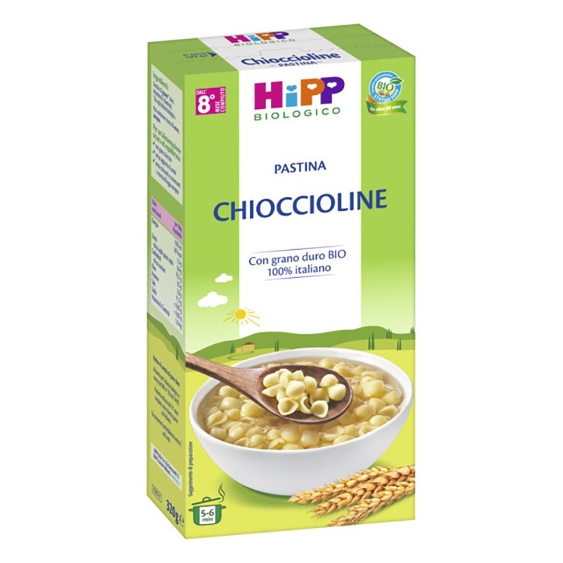 HIPP BIO PASTINA CHIOCCIOLINE 320 G