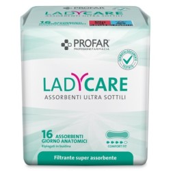LADYCARE ASSORBENTI GIORNO ANATOMICI 16 PEZZI PROFAR