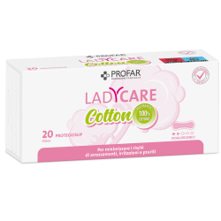 LADYCARE PROTEGGISLIP COTTON IPOALLERGENICI DISTESI 20 PEZZI PROFAR
