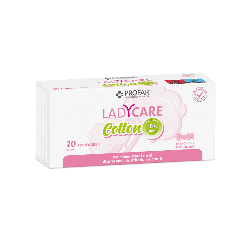 LADYCARE PROTEGGISLIP COTTON IPOALLERGENICI DISTESI 20 PEZZI PROFAR