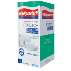 MEDIPRESTERIL ROCCHETTO ROTOLO STRETCH TESSUTO NON TESSUTO 10 CM X 200 CM