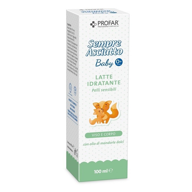 PROFAR SEMPRE ASCIUTTO LATTE IDRATANTE VISO CORPO BABY 100 ML