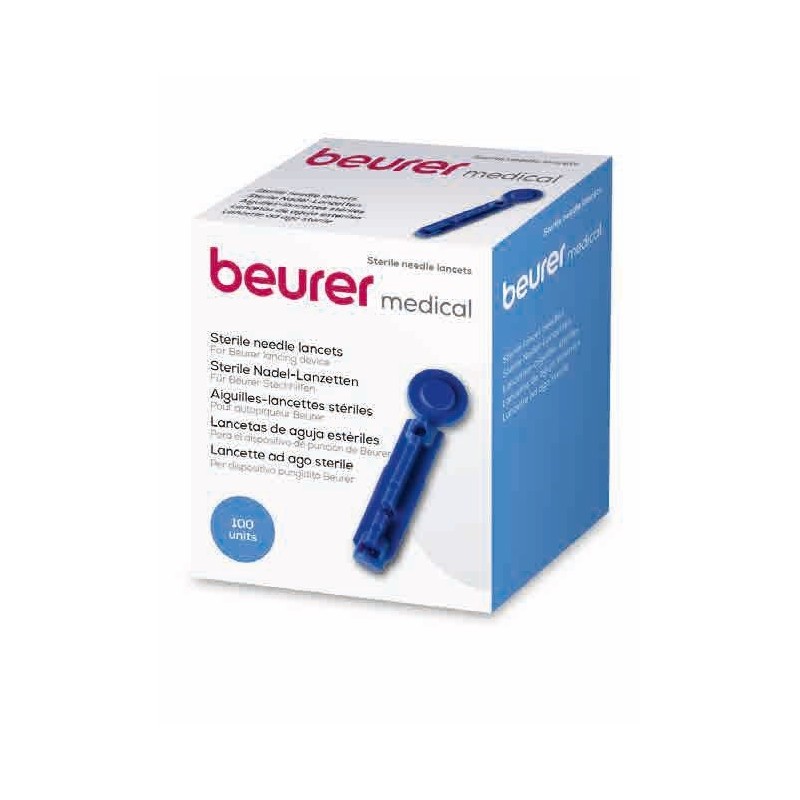LANCETTE PUNGIDITO BEURER AGO STERILE GAUGE 28 100 PEZZI