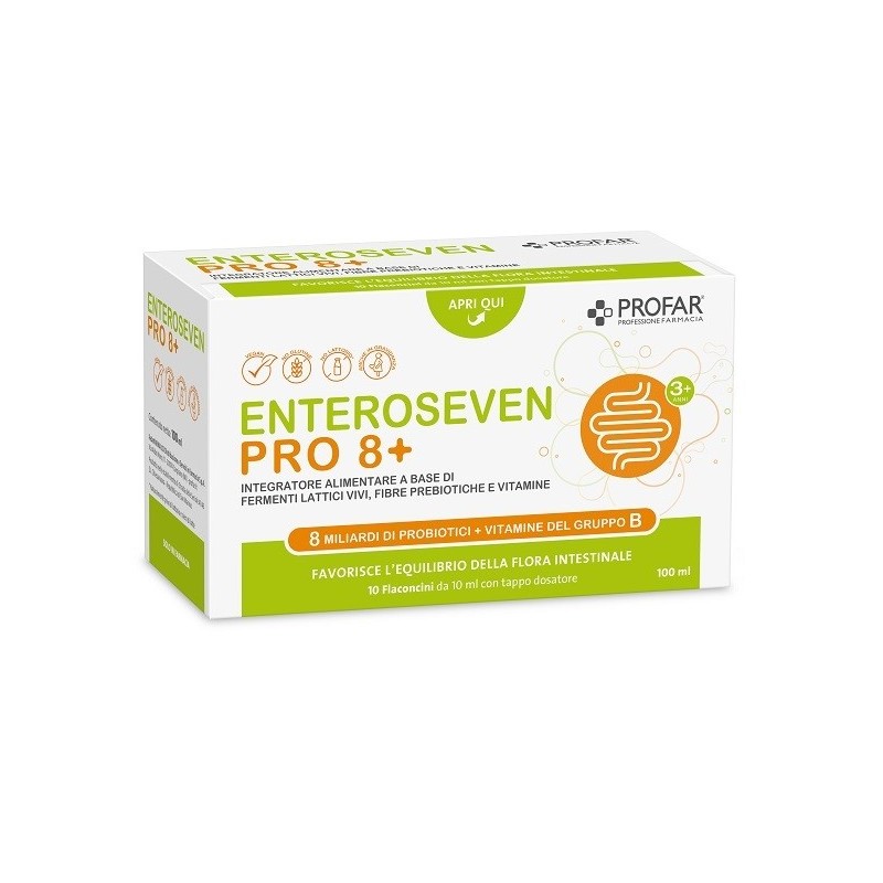 PROFAR ENTEROSEVEN PRO 8+ 10 FLACONCINI DA 10 ML