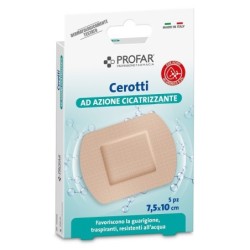 CEROTTO ACIDO IALURONICO AZIONE CICATRIZZANTE PROFAR 7,5X10 CM 5 PEZZI