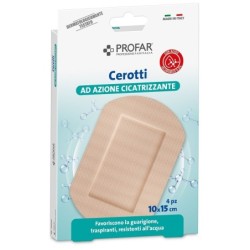 CEROTTO ACIDO IALURONICO AZIONE CICATRIZZANTE PROFAR 10X15 CM 4 PEZZI