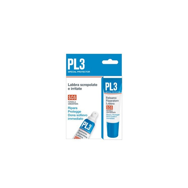 PL3 BALSAMO RIPARATORE LABBRA SOS CON ASTUCCIO 7,5 ML PL3 BALSAMO RIPARATORE LABBRA SOS CON ASTUCCIO 7,5 ML