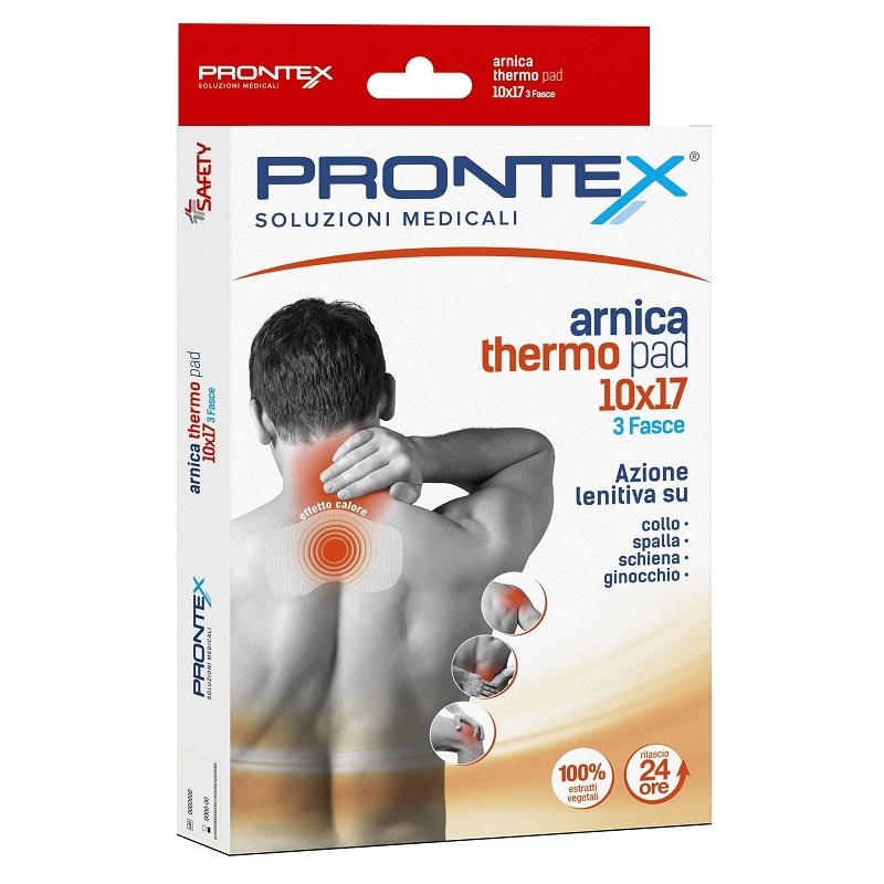 FASCIA PRONTEX ARNICA THERMO PAD 10 x 17 3 PEZZI FASCIA PRONTEX ARNICA THERMO PAD 10 x 17 3 PEZZI