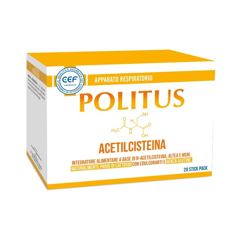 CEF POLITUS ACETILCISTEINA 20 STICK PACK