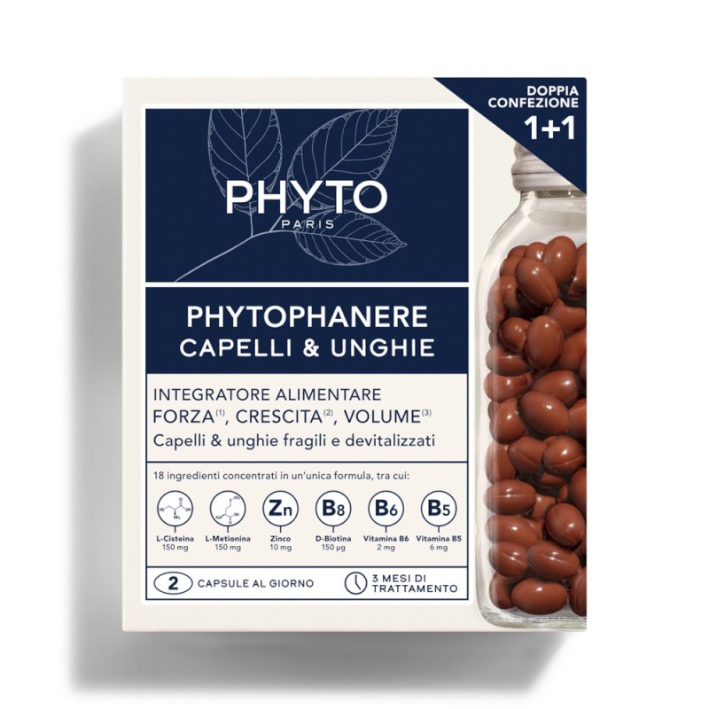 PHYTO PHYTOPHANERE INTEGRATORE ALIMENTARE CAPELLI/UNGHIE 90+90 CAPSULE