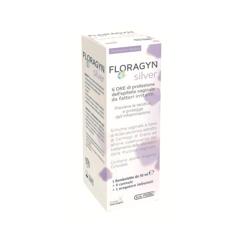 FLORAGYN SILVER SCHIUMA VAGINALE CON ARGENTO COLLOIDALE 50 ML