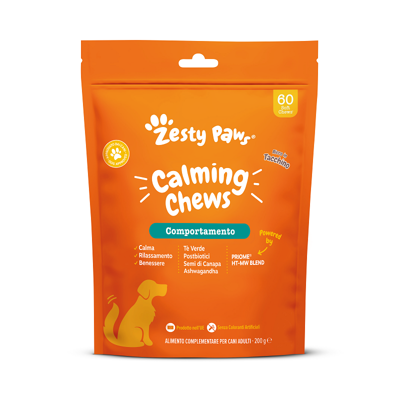 ZESTY PAWS CALMING 60 CHEWS TURKEY