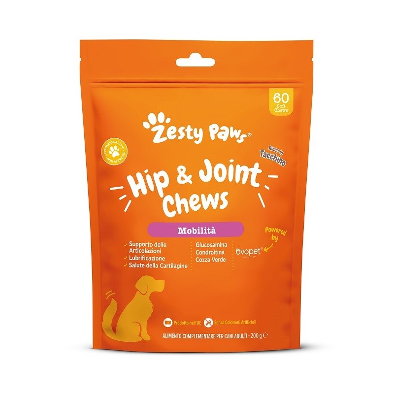 ZESTY PAWS HIP & JOINT 60 CHEWS TURKEY