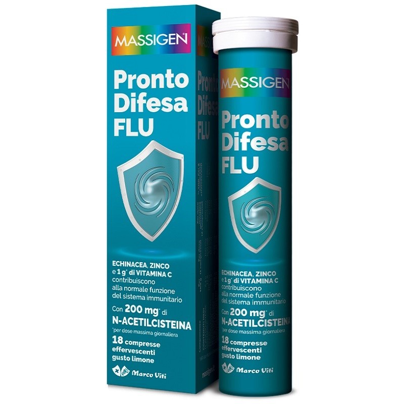 MASSIGEN PRONTO DIFESA FLU 18 COMPRESSE EFFERVESCENTI