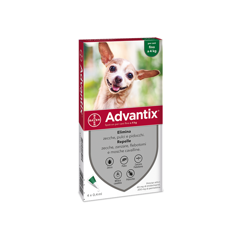 ADVANTIX SPOT ON*4PIP 0-4KG ADVANTIX SPOT ON*4PIP 0-4KG