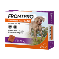 FRONTPRO*3CPR 25-50KG 136MG