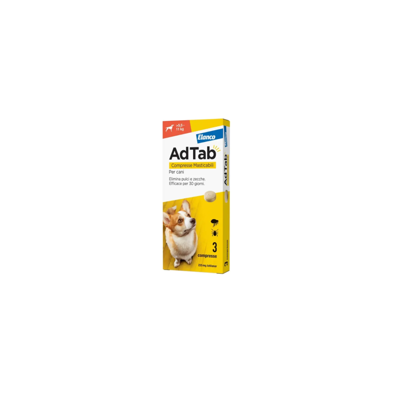 ADTAB*3CPR 225MG CANI 5,5-11KG