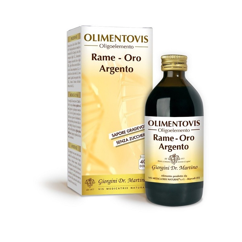 RAME ORO ARGENTO OLIMENTOVIS 200 ML CON EDULCORANTI SENZA ZUCCHERI