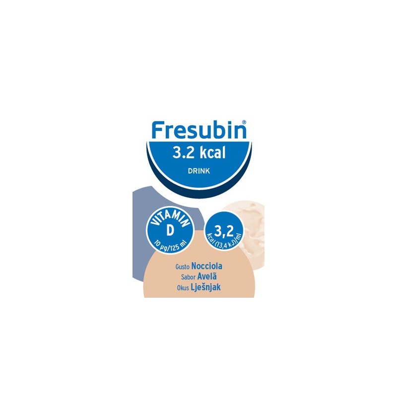 FRESUBIN 3,2 KCAL DRINK NOCCIOLA 4 X 125 ML